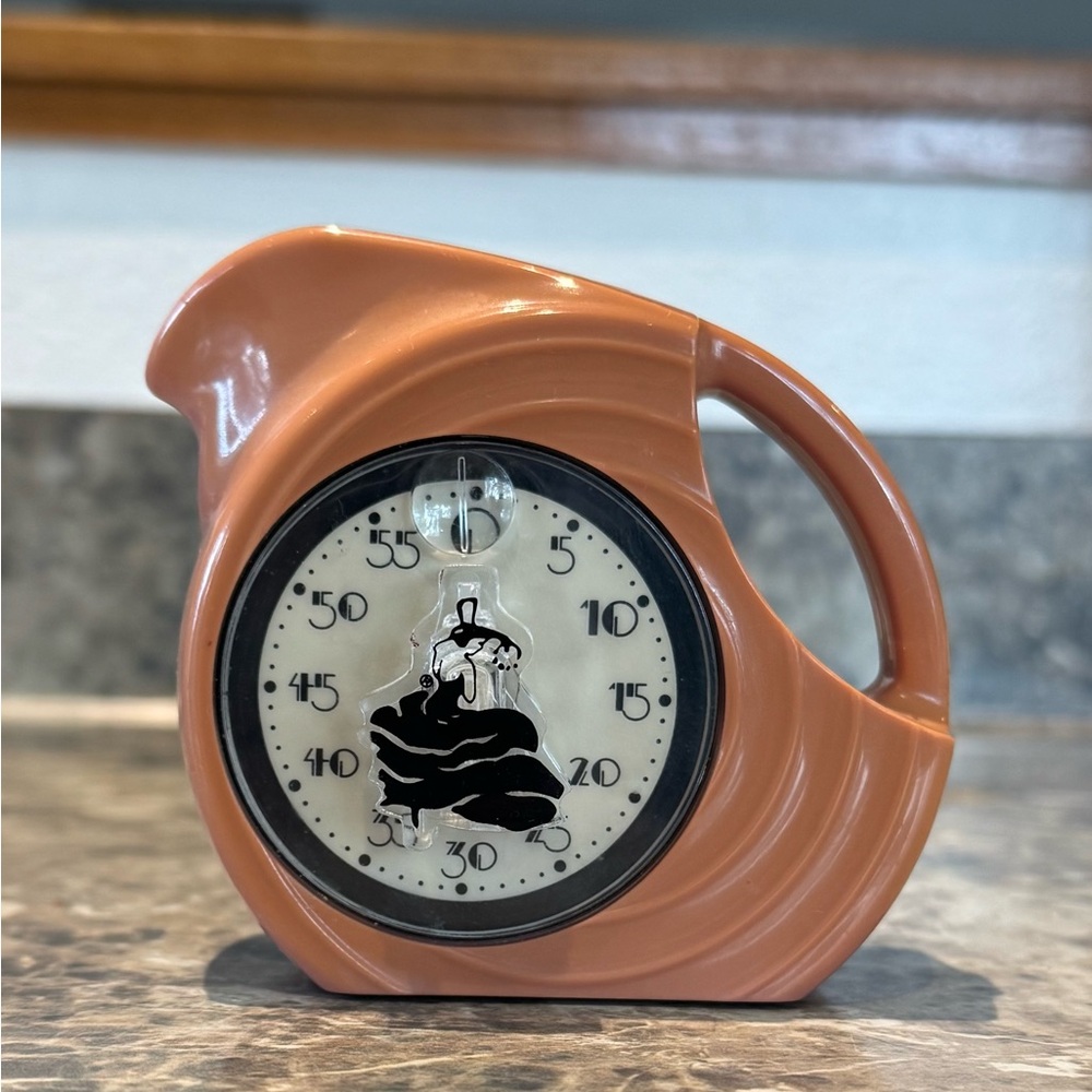 Fiestaware ceramic vintage timer. Homer Laughlin